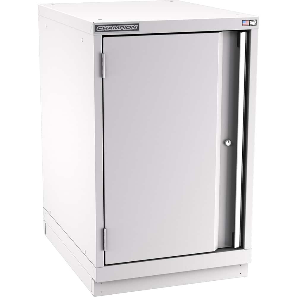 Champion Tool Storage - Storage Cabinets; Type: Bench-Height Narrow Wide Door Cabinet ; Width (Inch): 22-3/16 ; Depth (Inch): 28-1/2 ; Height (Inch): 35-7/8 ; Number of Shelves: 3 ; Material: Steel - Exact Tool & Supply