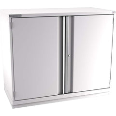 Champion Tool Storage - Storage Cabinets; Type: Counter-Height Plus Double Wide Door Cabinet ; Width (Inch): 56-1/2 ; Depth (Inch): 28-1/2 ; Height (Inch): 45-1/4 ; Number of Shelves: 4 ; Material: Steel - Exact Tool & Supply