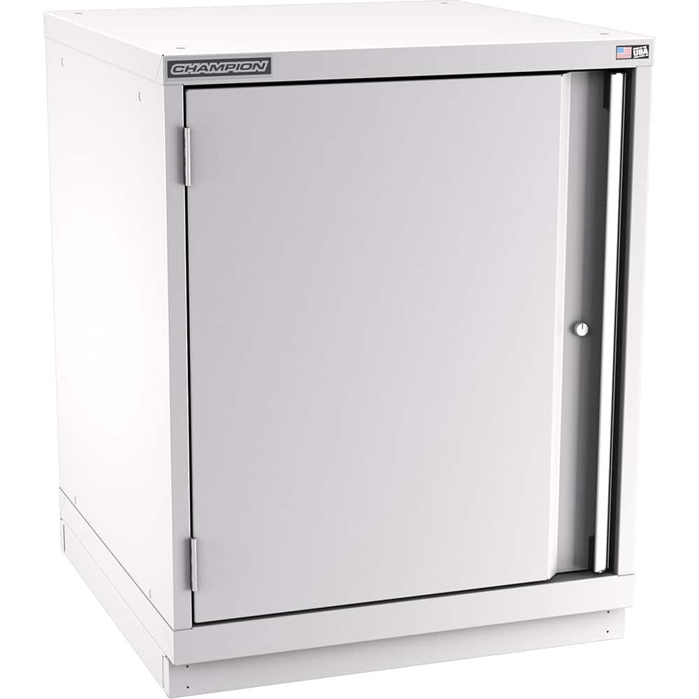 Champion Tool Storage - Storage Cabinets; Type: Bench-Height Standard Wide Door Cabinet ; Width (Inch): 28-1/4 ; Depth (Inch): 28-1/2 ; Height (Inch): 35-7/8 ; Number of Shelves: 3 ; Material: Steel - Exact Tool & Supply
