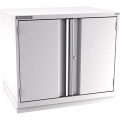 Champion Tool Storage - Storage Cabinets; Type: Bench-Height Standard Plus Wide Door Cabinet ; Width (Inch): 40-1/4 ; Depth (Inch): 28-1/2 ; Height (Inch): 35-7/8 ; Number of Shelves: 3 ; Material: Steel - Exact Tool & Supply