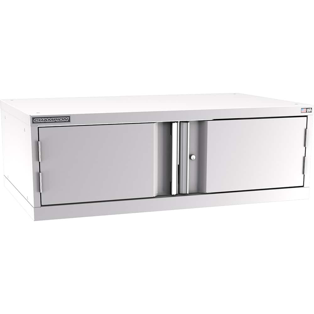 Champion Tool Storage - Storage Cabinets; Type: Stacked/Overhead Extra Wide Door Cabinet ; Width (Inch): 47 ; Depth (Inch): 28-1/2 ; Height (Inch): 15-3/4 ; Number of Shelves: 1 ; Material: Steel - Exact Tool & Supply