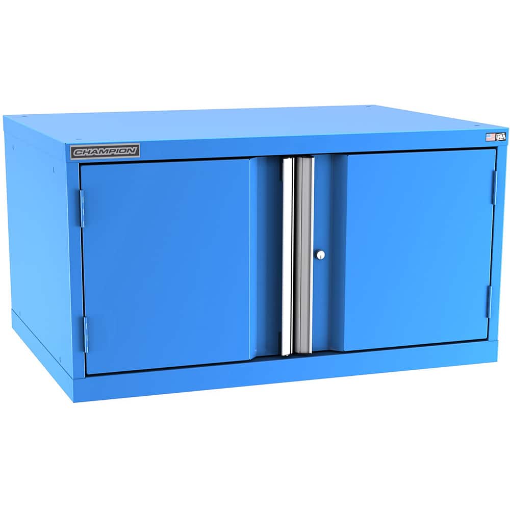 Champion Tool Storage - Storage Cabinets; Type: Stacked/Overhead Standard Plus Wide Door Cabinet ; Width (Inch): 40-1/4 ; Depth (Inch): 28-1/2 ; Height (Inch): 21-5/8 ; Number of Shelves: 2 ; Material: Steel - Exact Tool & Supply