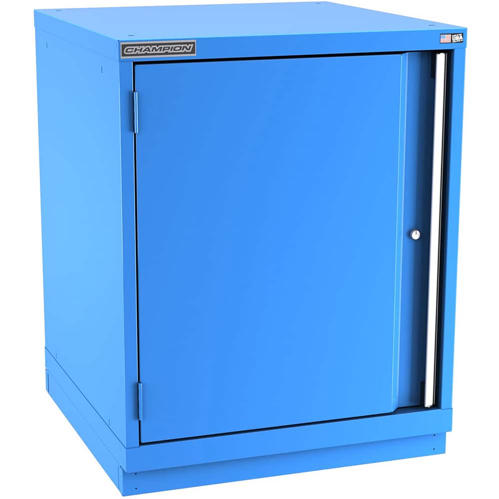 Champion Tool Storage - Storage Cabinets; Type: Bench-Height Standard Wide Door Cabinet ; Width (Inch): 28-1/4 ; Depth (Inch): 28-1/2 ; Height (Inch): 35-7/8 ; Number of Shelves: 3 ; Material: Steel - Exact Tool & Supply