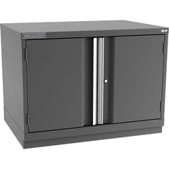 Champion Tool Storage - Storage Cabinets; Type: Desk-Height Standard Plus Wide Door Cabinet ; Width (Inch): 40-1/4 ; Depth (Inch): 28-1/2 ; Height (Inch): 29-7/8 ; Number of Shelves: 2 ; Material: Steel - Exact Tool & Supply