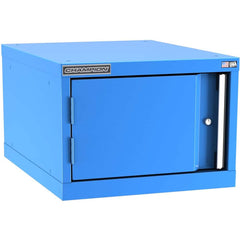 Champion Tool Storage - Storage Cabinets; Type: Stacked/Overhead Height Narrow Wide Door Cabinet ; Width (Inch): 22-3/16 ; Depth (Inch): 28-1/2 ; Height (Inch): 15-3/4 ; Number of Shelves: 1 ; Material: Steel - Exact Tool & Supply