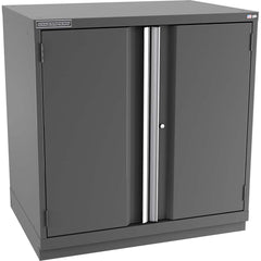 Champion Tool Storage - Storage Cabinets; Type: Counter-Height Standard Plus Wide Door Cabinet ; Width (Inch): 40-1/4 ; Depth (Inch): 28-1/2 ; Height (Inch): 41-3/4 ; Number of Shelves: 3 ; Material: Steel - Exact Tool & Supply