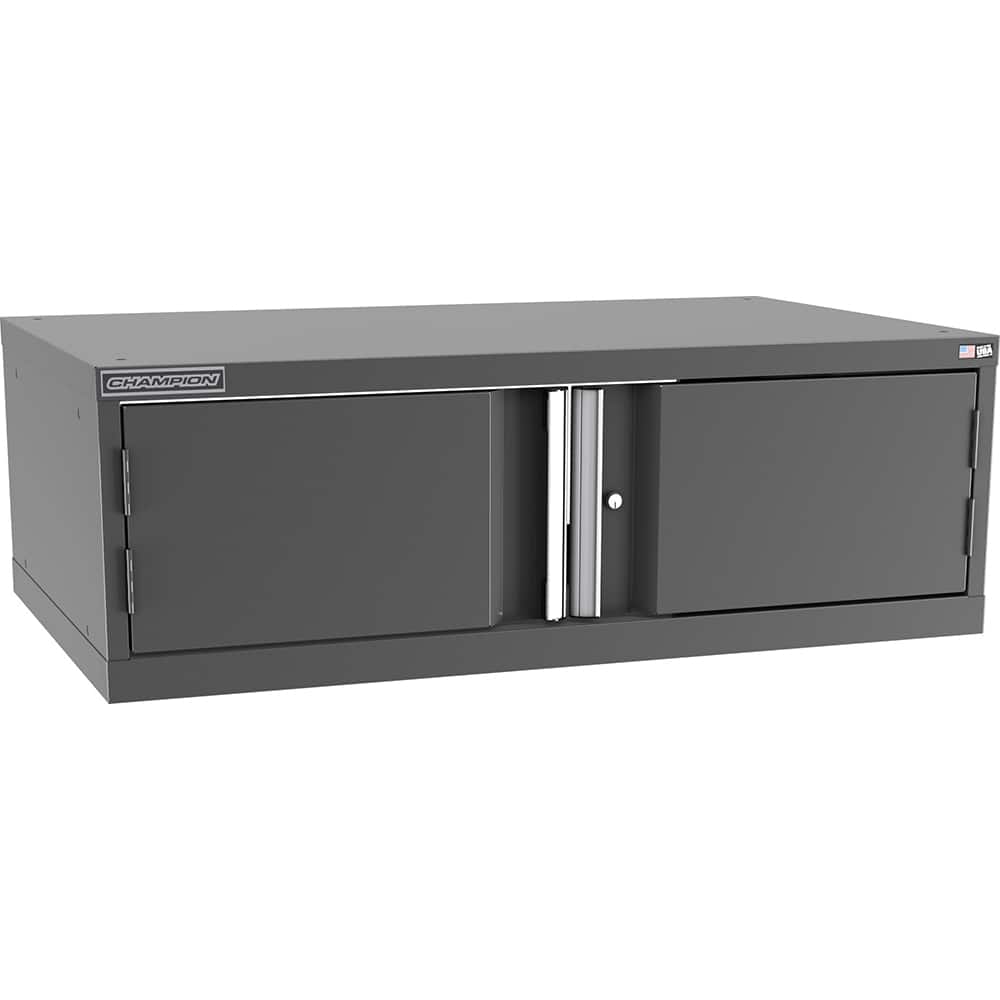 Champion Tool Storage - Storage Cabinets; Type: Stacked/Overhead Extra Wide Door Cabinet ; Width (Inch): 47 ; Depth (Inch): 28-1/2 ; Height (Inch): 15-3/4 ; Number of Shelves: 1 ; Material: Steel - Exact Tool & Supply