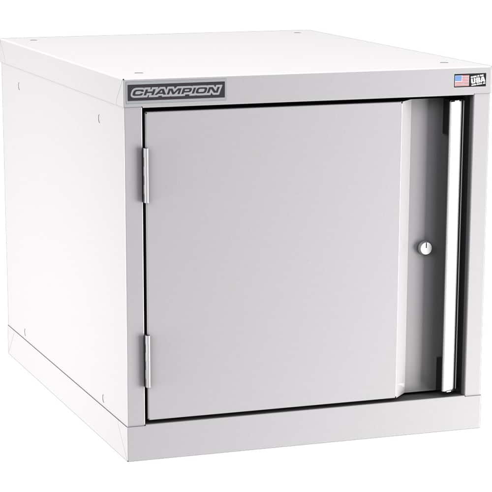 Champion Tool Storage - Storage Cabinets; Type: Stacked/Overhead Standard Wide Door Cabinet ; Width (Inch): 28-1/4 ; Depth (Inch): 28-1/2 ; Height (Inch): 21-5/8 ; Number of Shelves: 0 ; Material: Steel - Exact Tool & Supply