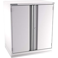 Champion Tool Storage - Storage Cabinets; Type: Counter-Height Plus Standard Plus Wide Door Cabinet ; Width (Inch): 40-1/4 ; Depth (Inch): 28-1/2 ; Height (Inch): 45-1/4 ; Number of Shelves: 4 ; Material: Steel - Exact Tool & Supply