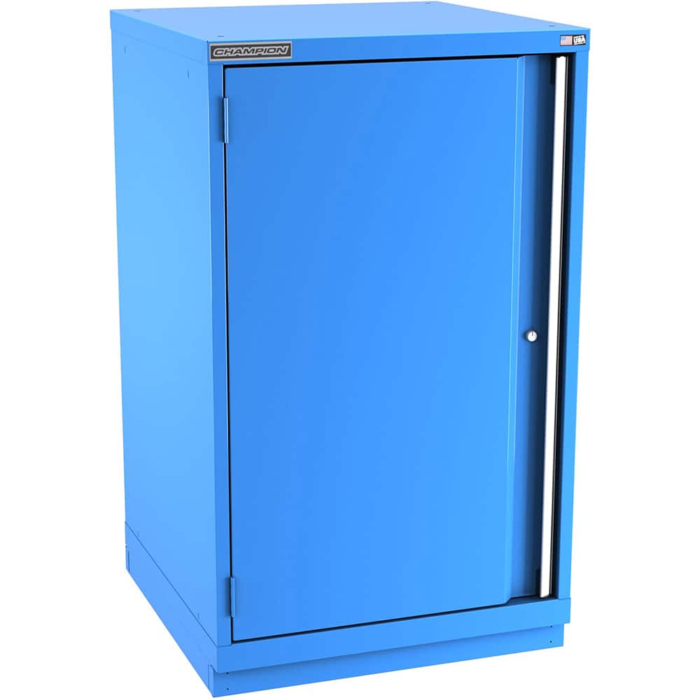 Champion Tool Storage - Storage Cabinets; Type: Counter-Height Plus Standard Wide Door Cabinet ; Width (Inch): 28-1/4 ; Depth (Inch): 28-1/2 ; Height (Inch): 45-1/4 ; Number of Shelves: 4 ; Material: Steel - Exact Tool & Supply