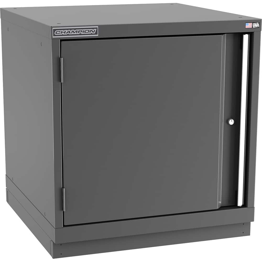 Champion Tool Storage - Storage Cabinets; Type: Desk-Height Standard Wide Door Cabinet ; Width (Inch): 28-1/4 ; Depth (Inch): 28-1/2 ; Height (Inch): 29-7/8 ; Number of Shelves: 2 ; Material: Steel - Exact Tool & Supply