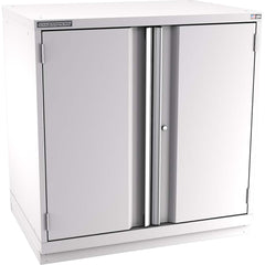 Champion Tool Storage - Storage Cabinets; Type: Counter-Height Standard Plus Wide Door Cabinet ; Width (Inch): 40-1/4 ; Depth (Inch): 28-1/2 ; Height (Inch): 41-3/4 ; Number of Shelves: 3 ; Material: Steel - Exact Tool & Supply