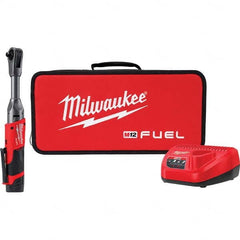 Milwaukee Tool - Cordless Impact Wrenches & Ratchets Voltage: 12.0 Drive Size (Inch): 3/8 - Exact Tool & Supply