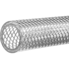 Value Collection - 3/8" ID x 1/2" OD, 100' Long, PVC Reinforced (3A) Tube - Clear, 140 Max psi, -50 to 150°F - Exact Tool & Supply