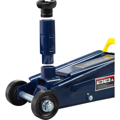TCE - Service & Floor Jacks; Type: Service Jack ; Load Capacity (Ton): 3 Tons ; Load Capacity (Lb.): 6000.000 ; Minimum Height (Inch): 5-7/8 ; Maximum Height (Inch): 20-7/8 - Exact Tool & Supply