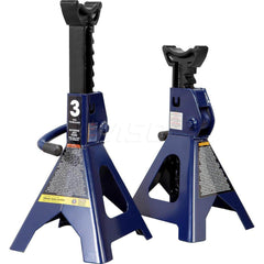 TCE - Jack Stands & Tripods; Jack Stand Type: Ratcheting Jack Stand ; Load Capacity (Lb.): 6000.000 ; Load Capacity (Ton): 3 (Inch); Minimum Height (Inch): 11-1/4 ; Maximum Height (Inch): 16-3/4 ; Additional Information: 2 Year Limited Manufacturer Warra - Exact Tool & Supply