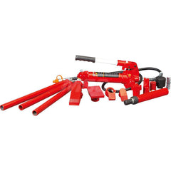 Big Red - Manual Pump & Cylinder Sets; Load Capacity (Ton): 4 Tons ; Includes: 20-7/8", 17-3/4", 9-3/4", 6-1/4", & 4-1/2" Extension Tubes w/Snap-Lock Design - Exact Tool & Supply