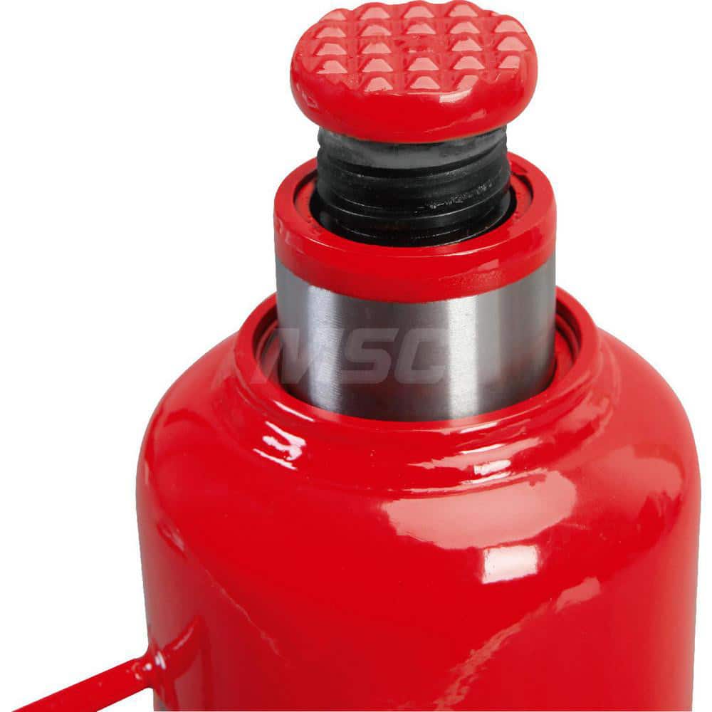 Big Red - Manual Bottle, Screw, Ratchet & Hydraulic Jacks; Type: Hydraulic Bottle Jack ; Load Capacity (Ton): 20 (Inch); Minimum Height (Inch): 9-1/2 ; Minimum Height (Decimal Inch): 9.5000 ; Maximum Height (Decimal Inch): 17.7500 ; Maximum Height (Inch) - Exact Tool & Supply