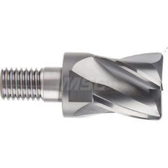 YG-1 - Corner Radius & Corner Chamfer End Mill Heads; Mill Diameter (Inch): 5/8 ; Mill Diameter (Decimal Inch): 0.6250 ; End Type: Corner Radius ; Corner Radius (Decimal Inch): 0.0400 ; Number of Flutes: 4 ; Material: Carbide - Exact Tool & Supply