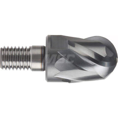 YG-1 - Ball End Mill Heads; Mill Diameter (Inch): 1/2 ; Mill Diameter (Decimal Inch): 0.5000 ; Number of Flutes: 4 ; Length of Cut (Inch): 1/2 ; Connection Type: M6 ; Overall Length (mm): 36.0000 - Exact Tool & Supply