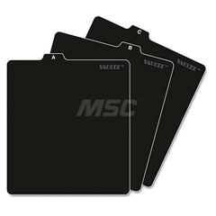 Vaultz - Office Machine Supplies & Accessories; Office Machine/Equipment Accessory Type: File Folder Guides ; For Use With: VZ01049 Vaultz CD Filing Cabinet ; Color: Black - Exact Tool & Supply