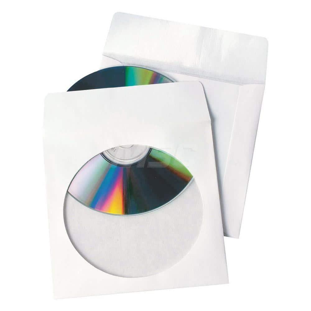 TOPS - Office Machine Supplies & Accessories; Office Machine/Equipment Accessory Type: CD/DVD Sleeves ; For Use With: Office Use ; Color: White - Exact Tool & Supply