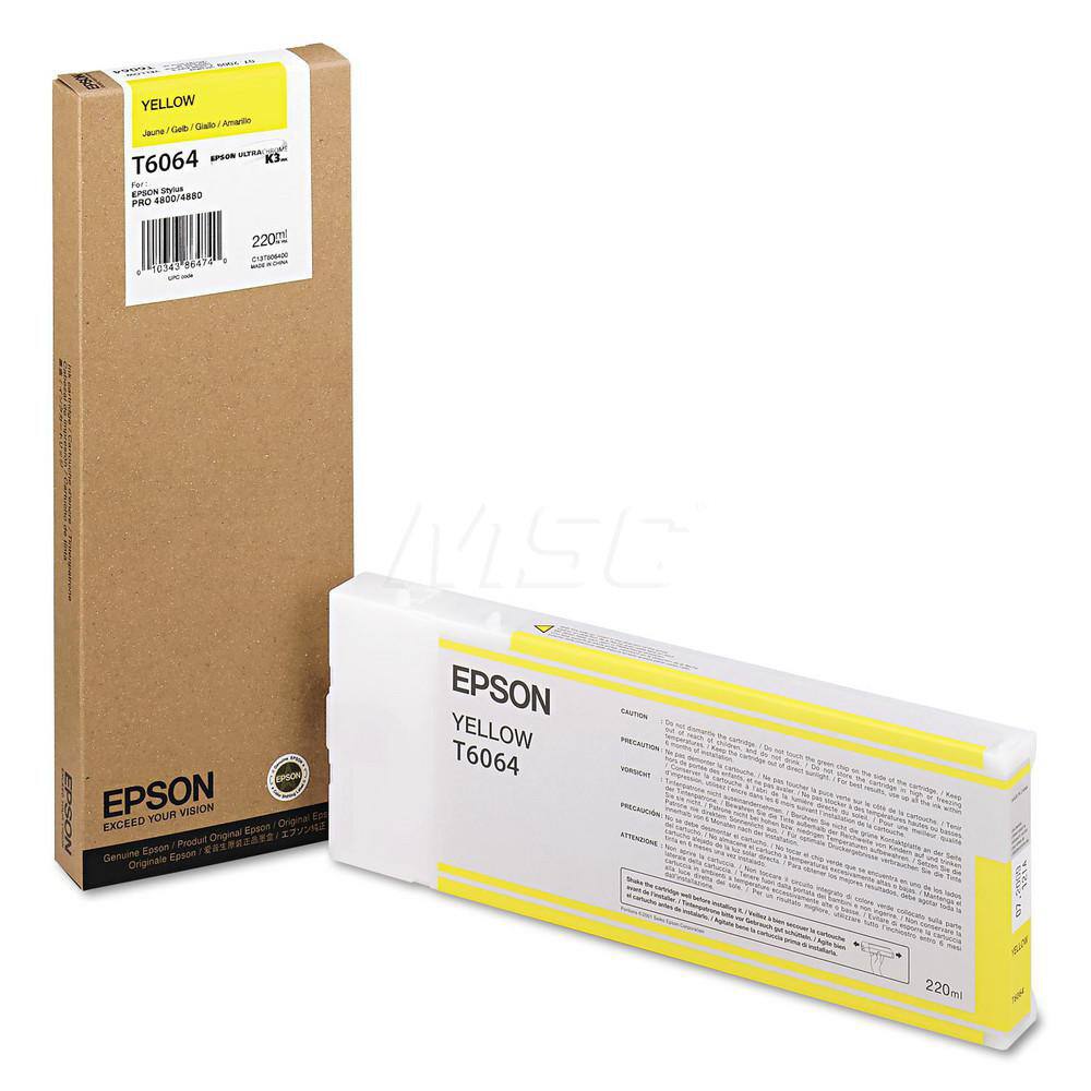 Epson - Office Machine Supplies & Accessories; Office Machine/Equipment Accessory Type: Ink Cartridge ; For Use With: Epson Stylus Pro 4880 Portrait Edition; Epson Stylus Pro 4880 ColorBurst; Epson Stylus Pro 4880 Printer; Epson Stylus Pro 4800 Professio - Exact Tool & Supply