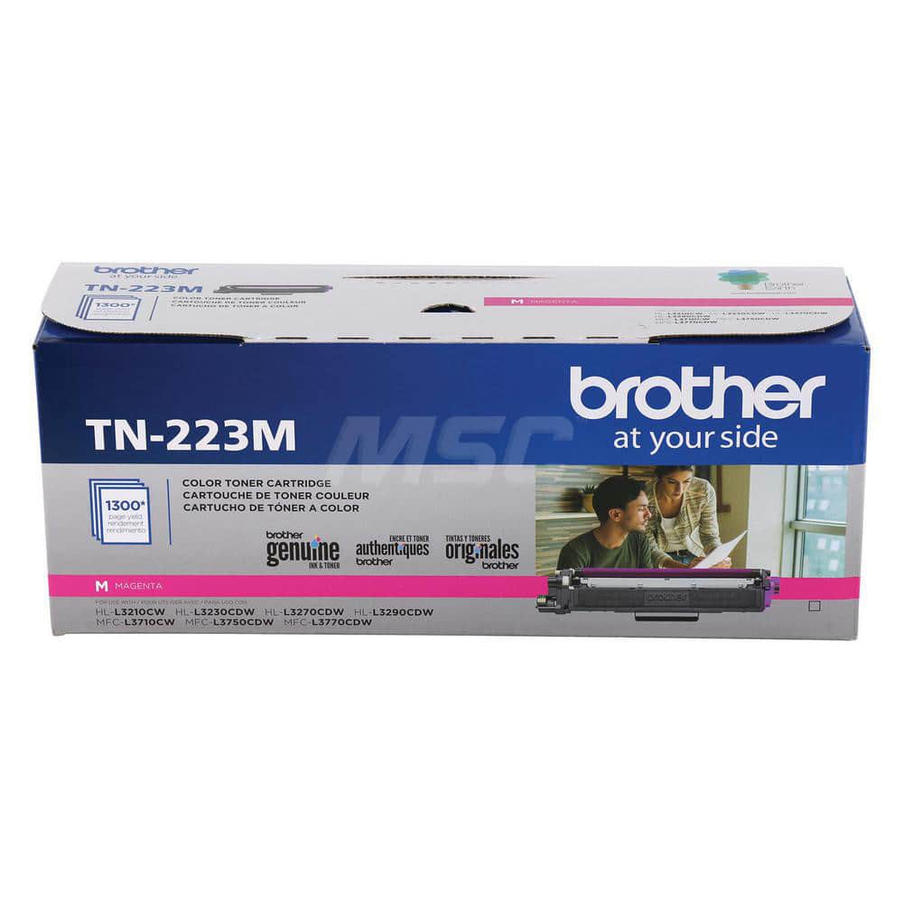 Brother - Office Machine Supplies & Accessories; Office Machine/Equipment Accessory Type: Toner Cartridge ; For Use With: HL-L3210CW; HL-L3230CDW; HL-L3270CDW; HL-L3290CDW; MFC-L3710CW; MFC-L3750CDW; MFC-L3770CDW ; Color: Magenta - Exact Tool & Supply