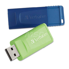 Verbatim - Office Machine Supplies & Accessories; Office Machine/Equipment Accessory Type: Flash Drive ; For Use With: Windows XP Vista & 7 & Higher; Mac OS X 10.1 & Higher; Linux kernel 2.6 & Higher ; Color: Blue; Green - Exact Tool & Supply