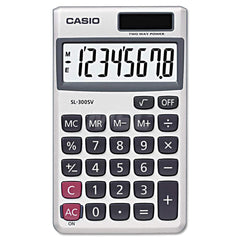 Casio - Calculators; Type: Handheld ; Type of Power: Battery; Solar ; Display Type: 12-Digit LCD ; Color: Black; Silver ; Display Size: 16mm ; Width (Inch): 2-3/4 - Exact Tool & Supply