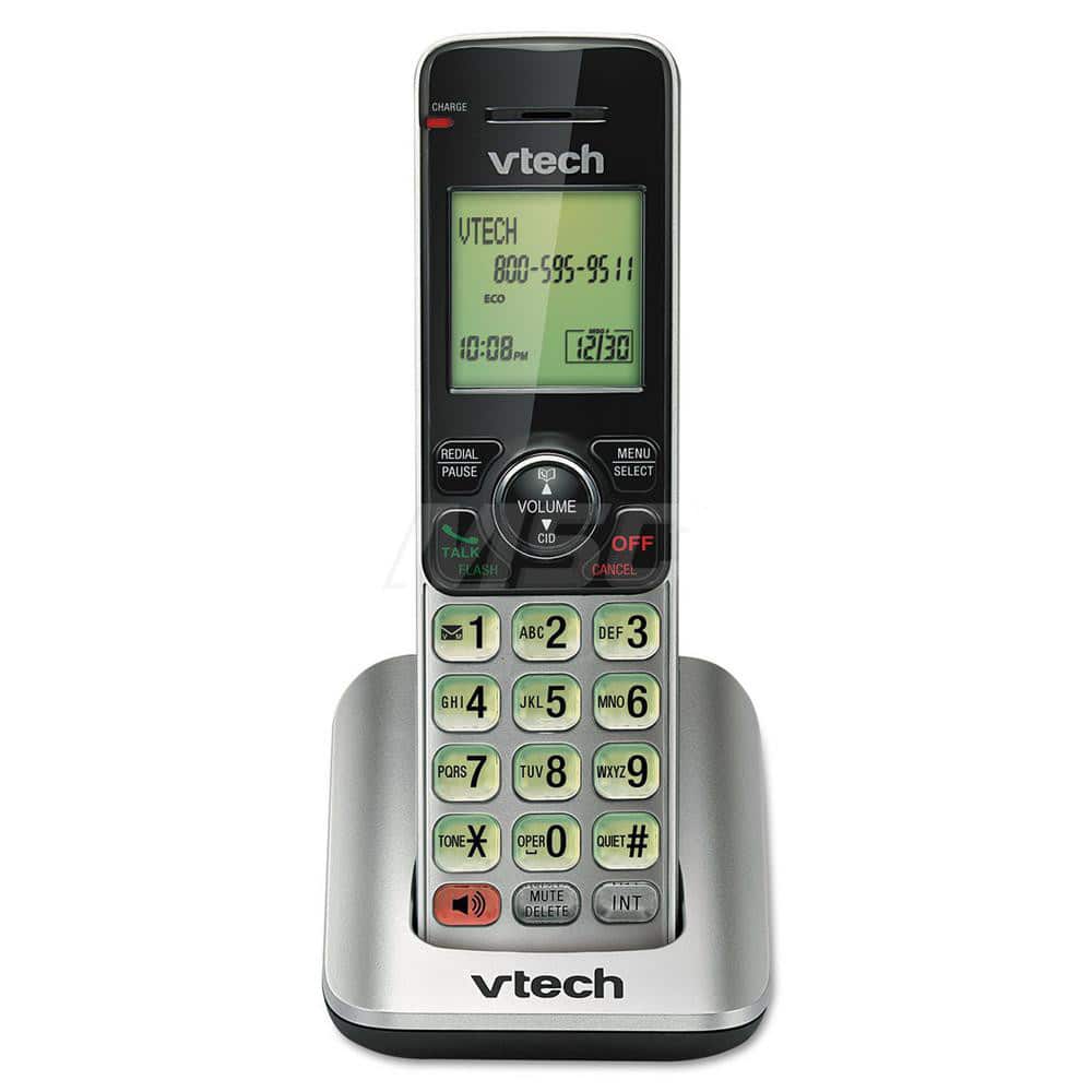 vtech - Office Machine Supplies & Accessories; Office Machine/Equipment Accessory Type: Handset ; For Use With: Vtech CS6629, CS6649 ; Color: Black; Silver - Exact Tool & Supply