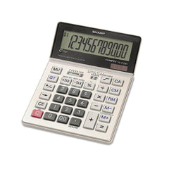 Victor - Calculators; Type: Desktop Calculator ; Type of Power: Battery; Solar ; Display Type: 12-Digit LCD ; Color: Silver ; Display Size: 22mm ; Width (Decimal Inch): 5.5000 - Exact Tool & Supply