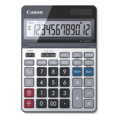 Canon - Calculators; Type: Desktop Calculator ; Type of Power: Battery; Solar ; Display Type: 12-Digit LCD ; Color: Black; Gray ; Display Size: 12 x 1 ; Width (Inch): 5 - Exact Tool & Supply