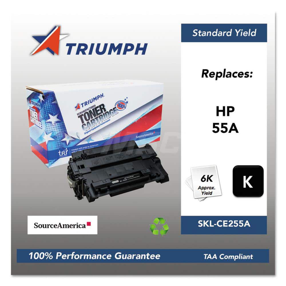 TRIUMPH - Office Machine Supplies & Accessories; Office Machine/Equipment Accessory Type: Toner Cartridge ; For Use With: HP LaserJet P3010; P3015; P3015D; P3015DN; P3015X; P3016 ; Color: Black - Exact Tool & Supply