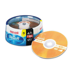 Maxell - Office Machine Supplies & Accessories; Office Machine/Equipment Accessory Type: DVD+R Disc ; For Use With: General Purpose DVD-R/RW; DVD-RAM/R; DVD-Multi Drives/Recorders; Dual DVD?RW/R Drives; Read Compatible With DVD-ROM; DVD-Video; DVD-Audio - Exact Tool & Supply