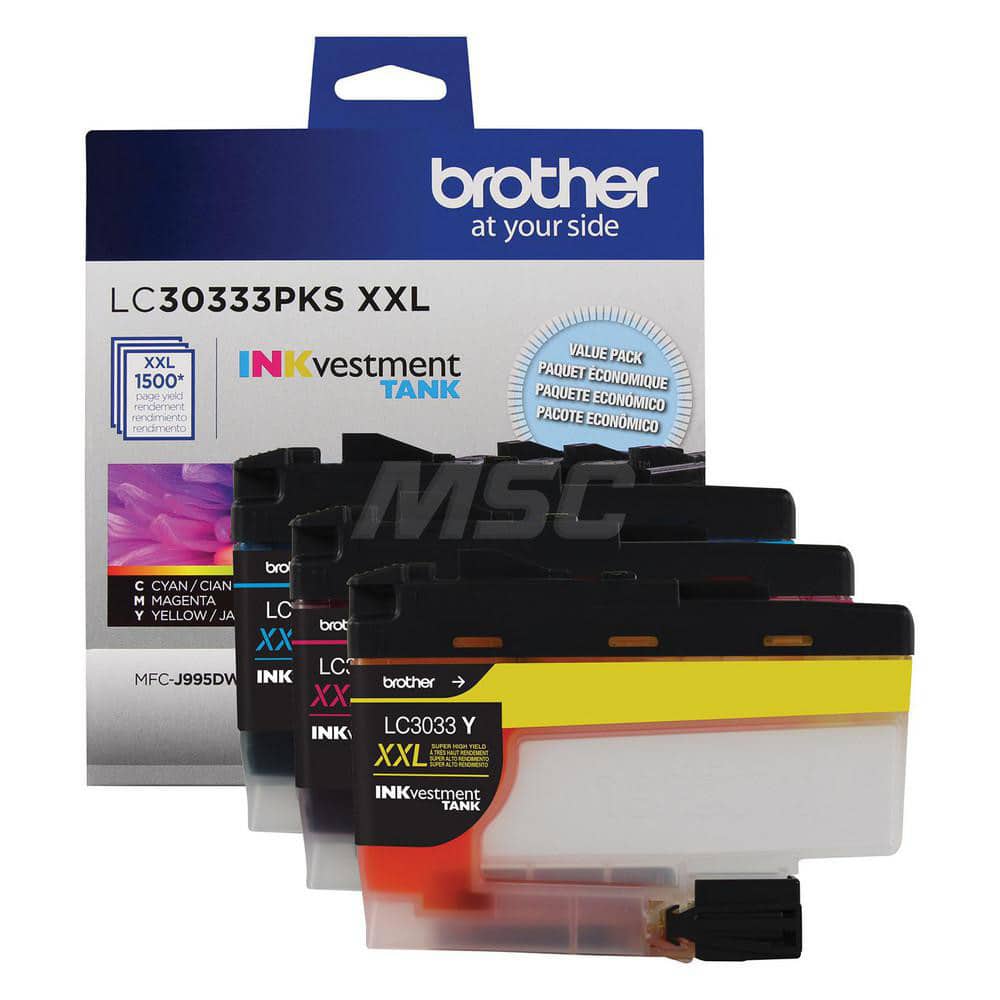 Brother - Office Machine Supplies & Accessories; Office Machine/Equipment Accessory Type: Ink Cartridge ; For Use With: MFC-J995DW; MFC-J995DW XL; MFC-J805DW; MFC-J805DW XL; MFC-J815DW XL ; Color: Cyan; Magenta; Yellow - Exact Tool & Supply