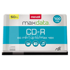 Maxell - Office Machine Supplies & Accessories; Office Machine/Equipment Accessory Type: CD-R Discs ; For Use With: Office Use ; Storage Capacity: 700MB ; Color: Silver - Exact Tool & Supply