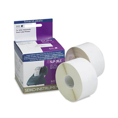 Seiko - Labels, Ribbons & Tapes; Type: Self-Adhesive Address Label ; Color: White ; For Use With: Seiko SLP 420 or Above; 240; 200; 220 Series Smart Label Printers ; Width (Inch): 1-1/2 ; Length (Inch): 3-1/2 ; Material: Paper - Exact Tool & Supply