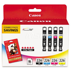 Canon - Office Machine Supplies & Accessories; Office Machine/Equipment Accessory Type: Ink & Paper Combo ; For Use With: PIXMA MX892 Wireless; PIXMA MG5320 Wireless Refurbished; PIXMA MG5220 Wireless Refurbished; PIXMA iP4920; PIXMA MG8120 Wireless; PIX - Exact Tool & Supply