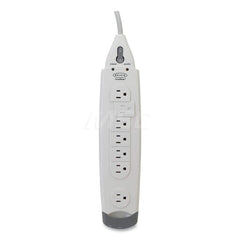 Belkin - Power Outlet Strips; Amperage: 15 ; Voltage: 125 ; Number of Outlets: 7 ; Material: Plastic ; Mounting Type: Floor ; Cord Length (Feet): 6 - Exact Tool & Supply