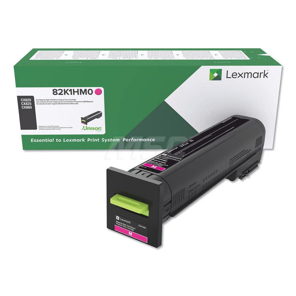 Lexmark - Office Machine Supplies & Accessories; Office Machine/Equipment Accessory Type: Toner Cartridge ; For Use With: Lexmark CX860de; CX825dtfe; CX820de ; Color: Magenta - Exact Tool & Supply