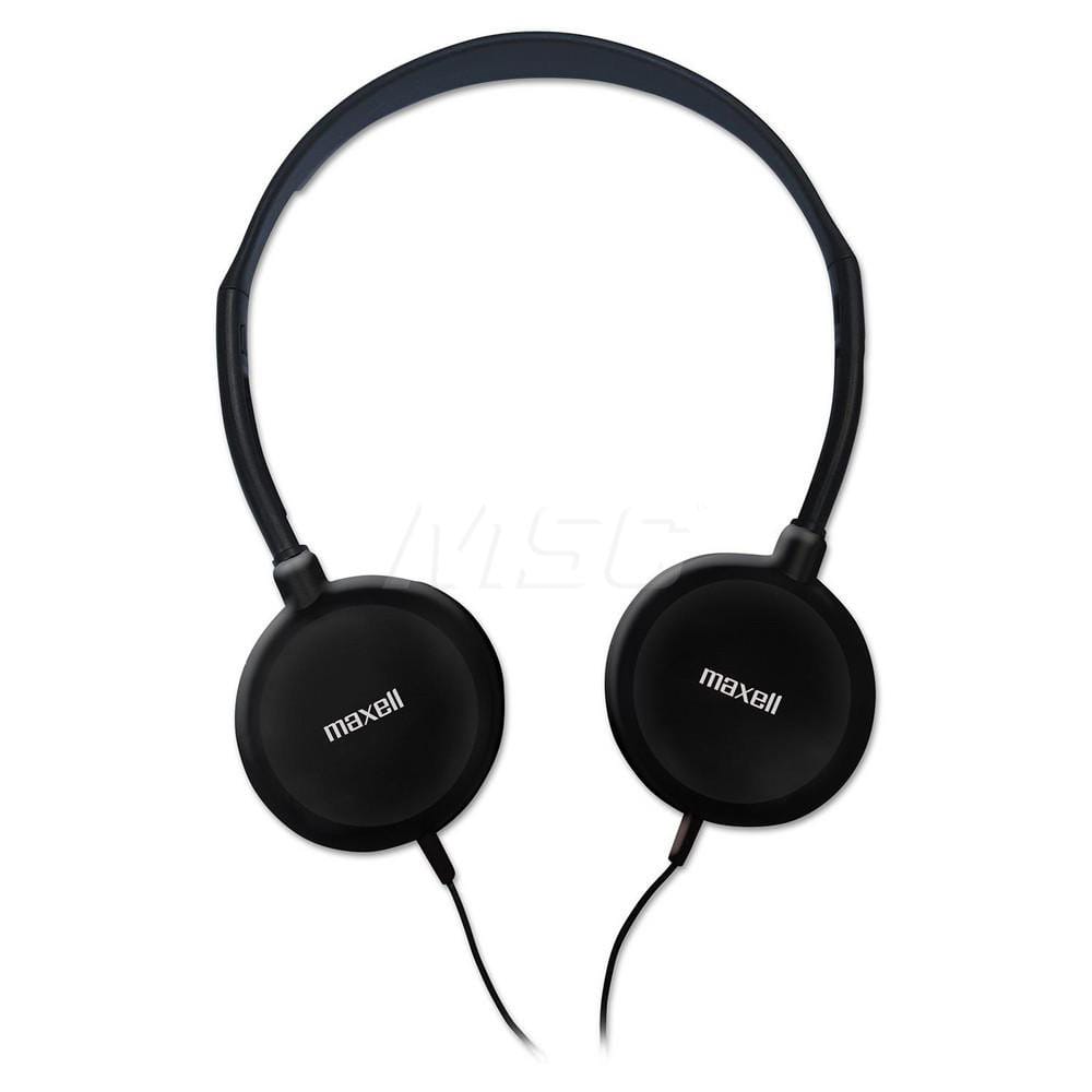Maxell - Office Machine Supplies & Accessories; Office Machine/Equipment Accessory Type: Headphones ; For Use With: All Portable Players; Laptops & Desktop Computers ; Color: Silver - Exact Tool & Supply
