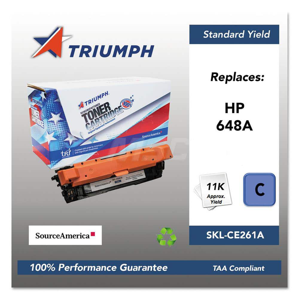 TRIUMPH - Office Machine Supplies & Accessories; Office Machine/Equipment Accessory Type: Toner Cartridge ; For Use With: HP Color LaserJet Pro CP4025dn; CP4025n; CP4525dn; CP4525n; CP4525xh ; Color: Cyan - Exact Tool & Supply