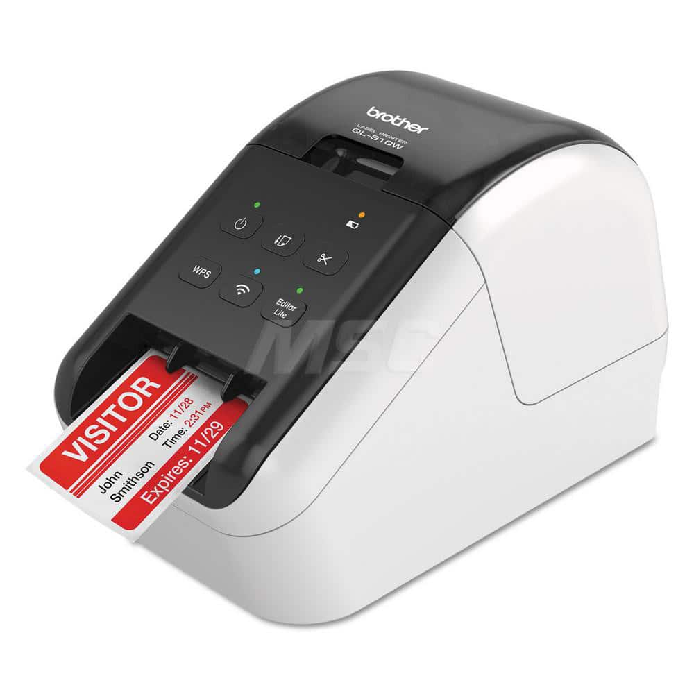 Brother - Office Machine Supplies & Accessories; Office Machine/Equipment Accessory Type: Label Printer ; For Use With: Mac OS X 10.10.5-10.12; Windows Server 2008; Vista; 7; 8; 8.1; Server 2012; 10 ; Contents: AC Power Cable; DK-1201 Diecut Address Labe - Exact Tool & Supply