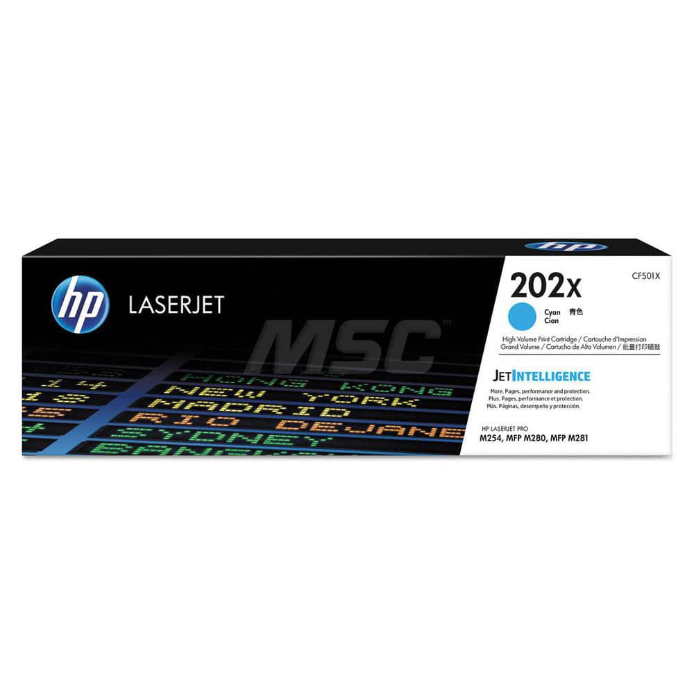 Hewlett-Packard - Office Machine Supplies & Accessories; Office Machine/Equipment Accessory Type: Toner Cartridge ; For Use With: HP Color LaserJet Pro M254dw; MFP M281fdw ; Color: Cyan - Exact Tool & Supply