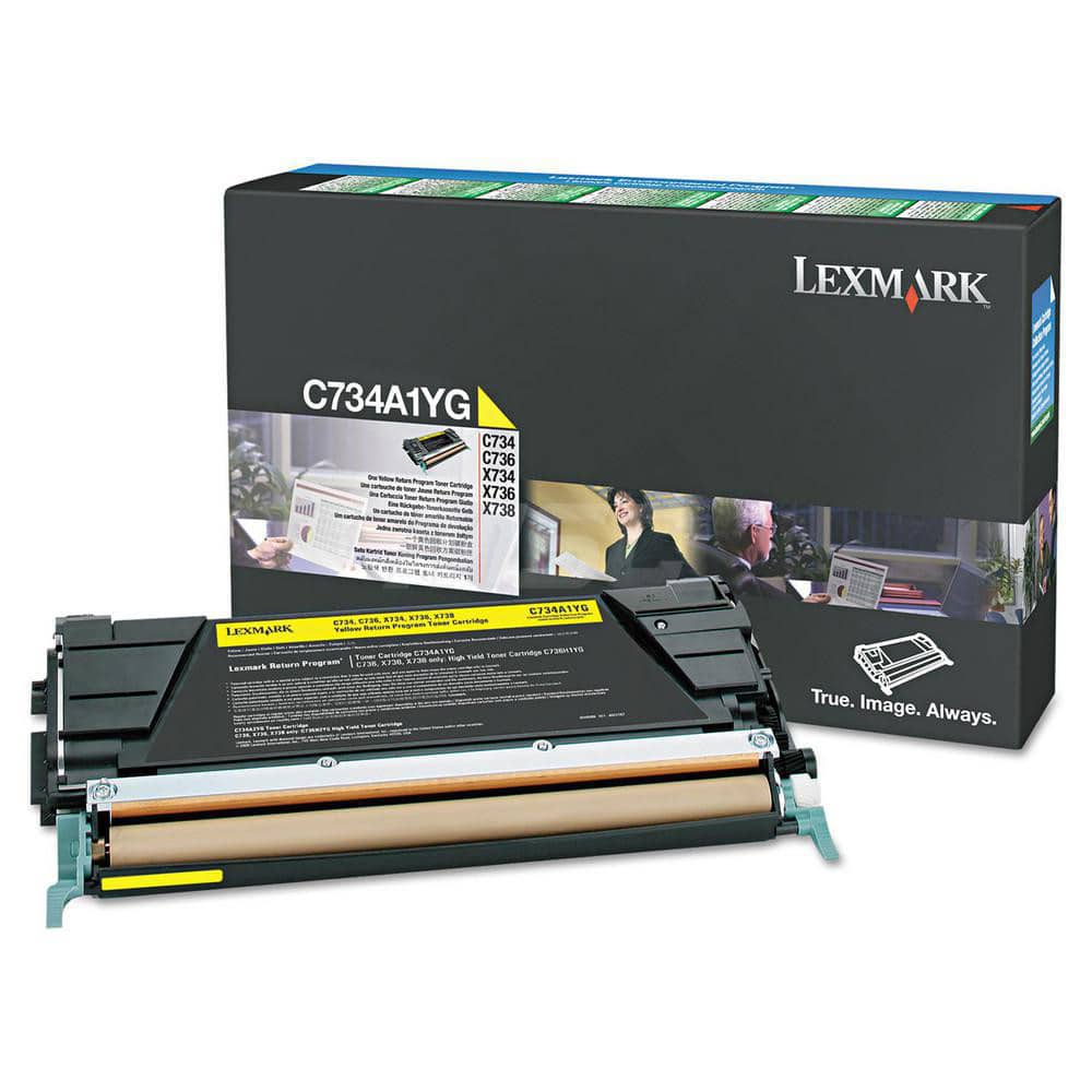 Lexmark - Office Machine Supplies & Accessories; Office Machine/Equipment Accessory Type: Toner Cartridge ; For Use With: Lexmark X748de; X748dte; X748de ; Color: Yellow - Exact Tool & Supply