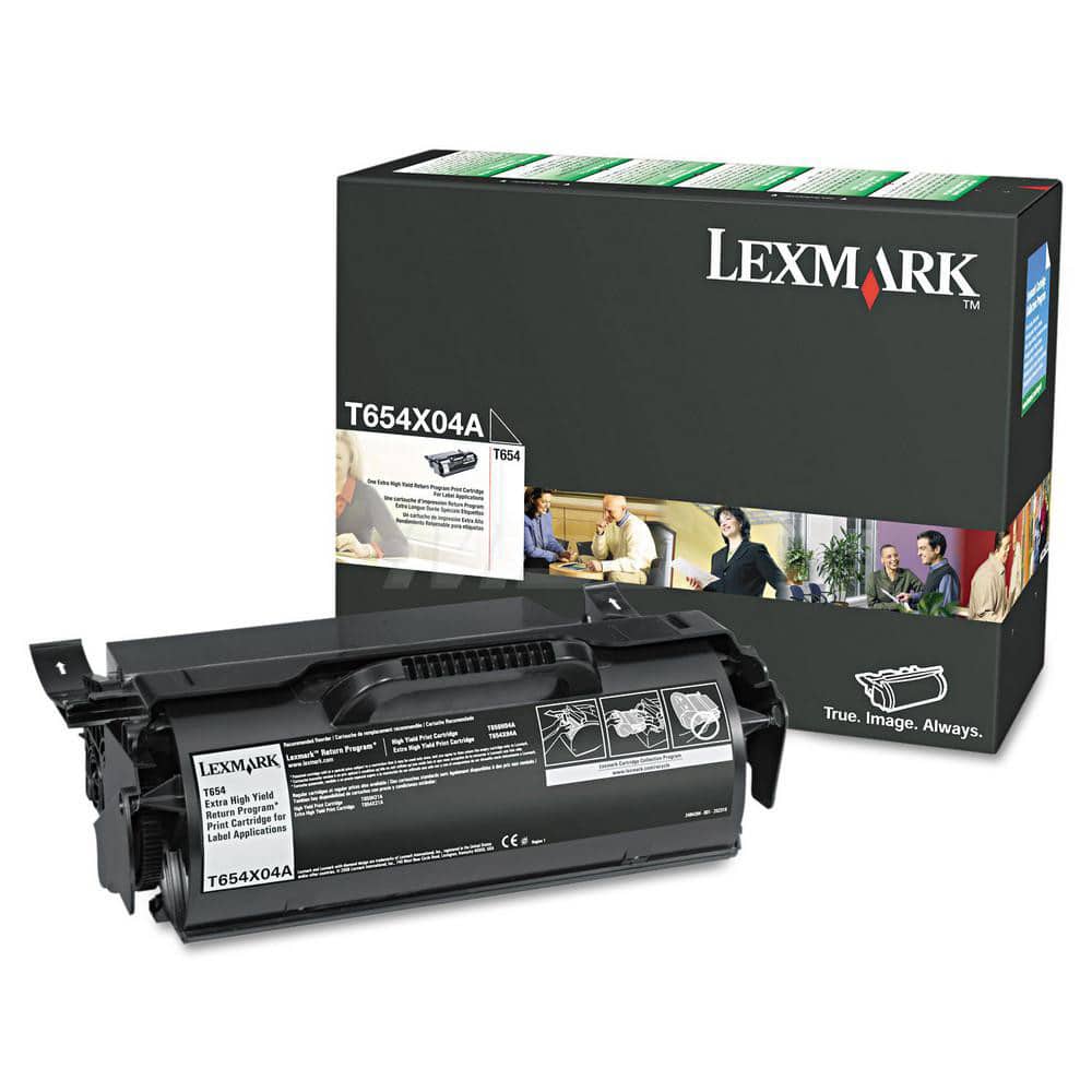 Lexmark - Office Machine Supplies & Accessories; Office Machine/Equipment Accessory Type: Toner Cartridge ; For Use With: Lexmark T654n; T656dne; T654dn ; Color: Black - Exact Tool & Supply