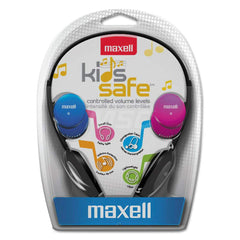 Maxell - Office Machine Supplies & Accessories; Office Machine/Equipment Accessory Type: Headphones ; For Use With: Any Device Using 3.5 mm Plug ; Contents: Interchangeable Ear Caps (Blue/Pink/Silver) ; Color: Black; Blue; Black; Pink; Black; Silver - Exact Tool & Supply
