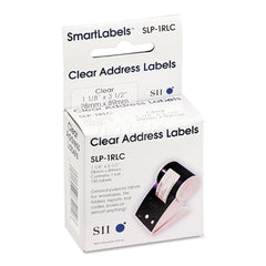 Seiko - Labels, Ribbons & Tapes; Type: Self-Adhesive Address Label ; Color: Clear ; For Use With: Seiko SLP 420 or Above; 410; 240; 200; 100; 220; 120 Series Smart Label Printers ; Width (Inch): 1-1/8 ; Length (Inch): 3-1/2 ; Material: Paper - Exact Tool & Supply