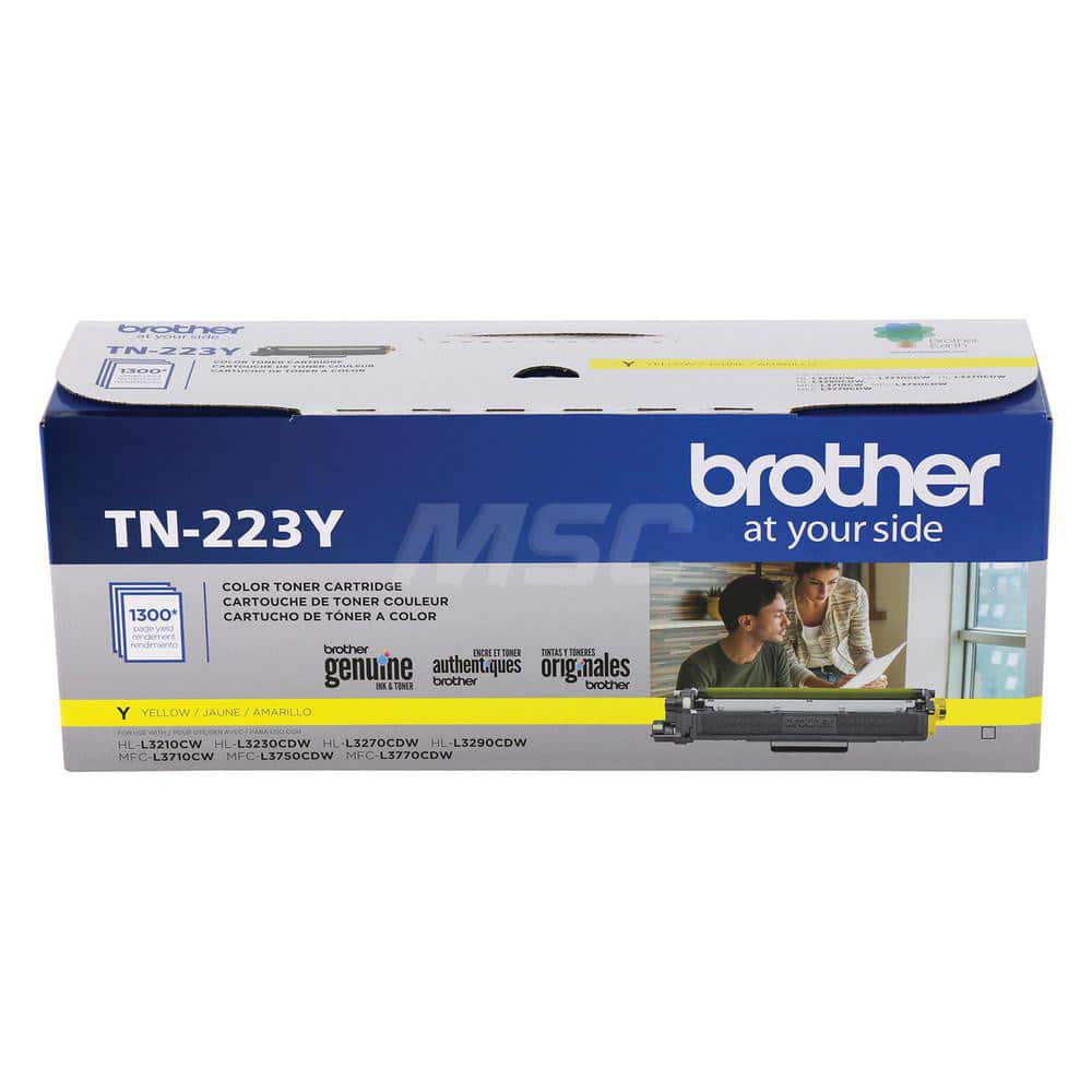 Brother - Office Machine Supplies & Accessories; Office Machine/Equipment Accessory Type: Toner Cartridge ; For Use With: HL-L3210CW; HL-L3230CDW; HL-L3270CDW; HL-L3290CDW; MFC-L3710CW; MFC-L3750CDW; MFC-L3770CDW ; Color: Yellow - Exact Tool & Supply